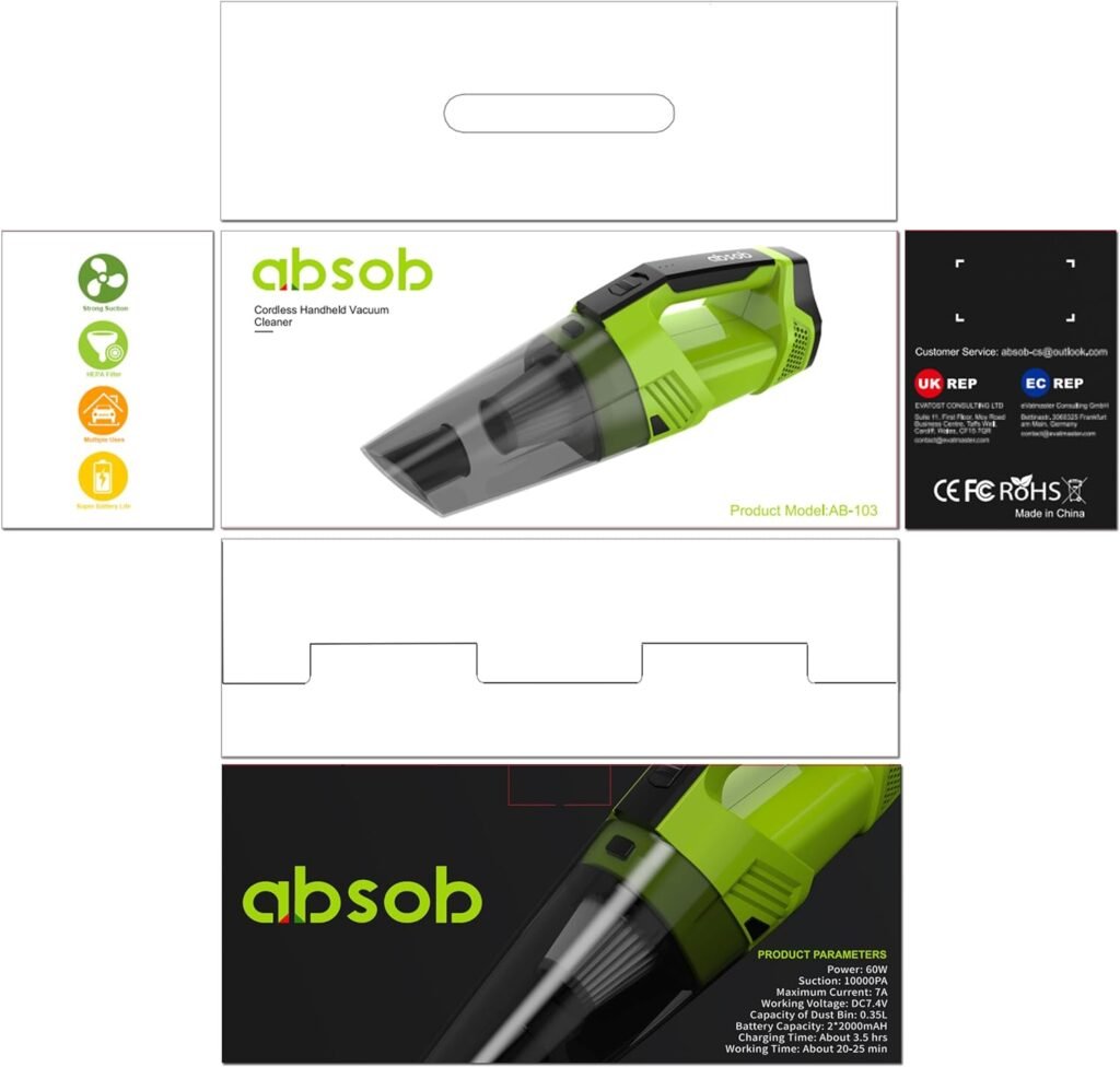 absob Cordless Handheld Vacuum Cleaner Review
