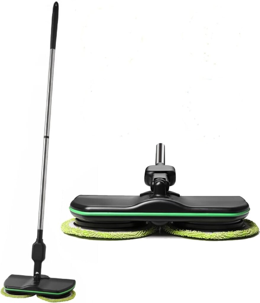 Electric Mop, Rechargeable Mops for Cleaning Floors, Cordless Floor Cleaning Spin Mop Polisher Scrubber for Home Hardwood Tile PVC Floor