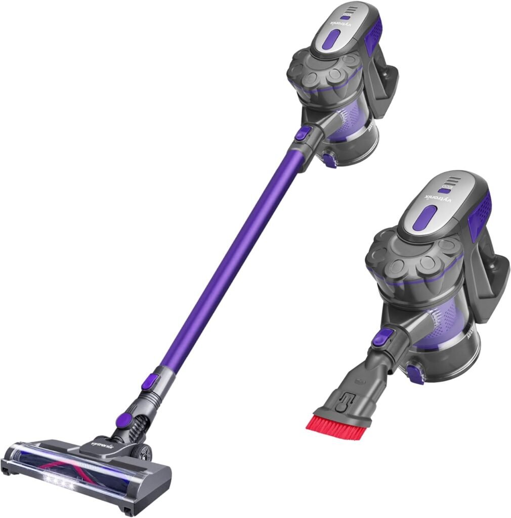 VYTRONIX NIBC22 Cordless Vacuum Cleaner 22.2V | 45 Minute Run Time | 3-in-1 Upright Handheld Stick Vacuum | Rechargeable Lithium-Ion Battery | Lightweight 2.3kg