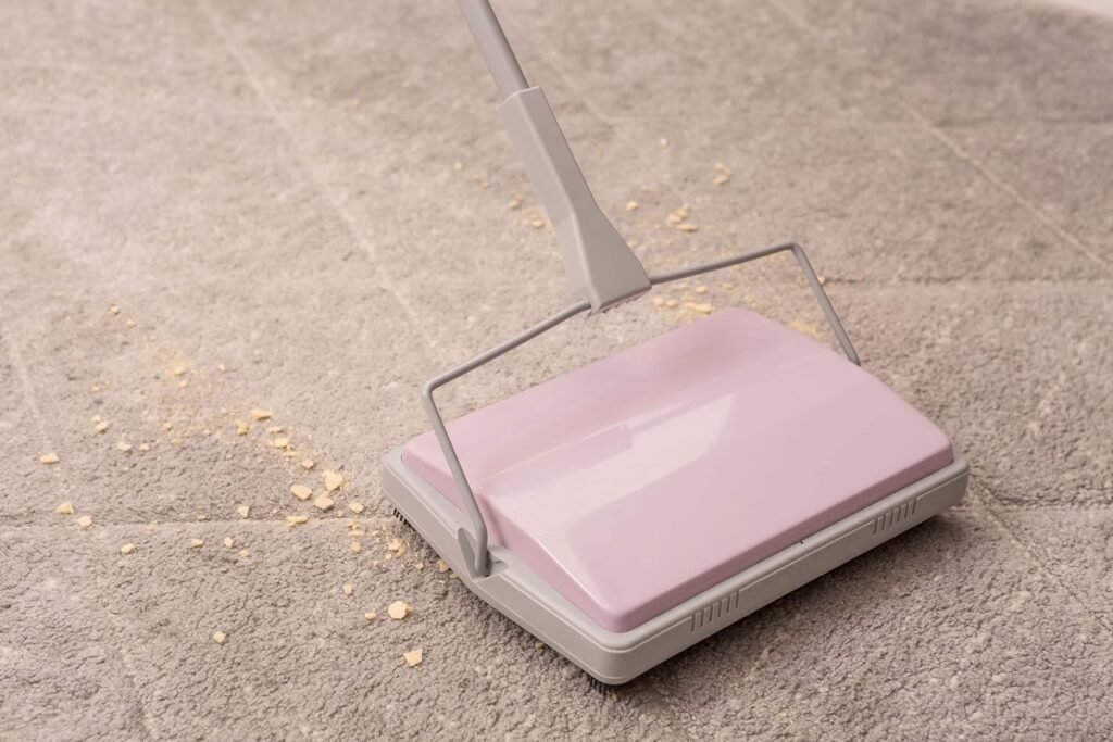 York 4099080-002513, Carpet Sweeper, Grey-Pink